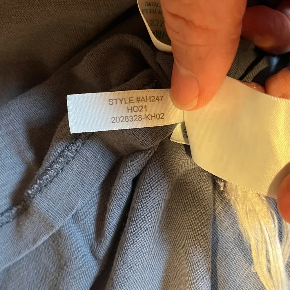 2 J.Crew Long Sleeve Tee Shirts Washed Navy & Washed Black - Picture 7 of 13